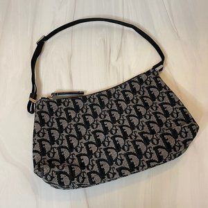 Christian Dior Trotter Pochette Shoulder Bag Canvas